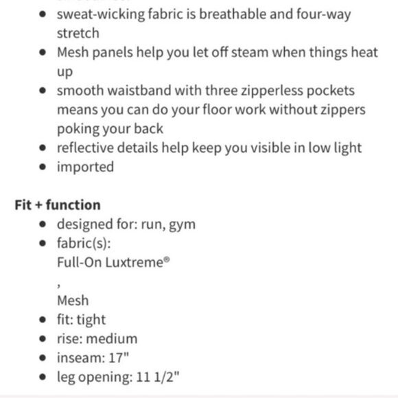 Lululemon Stash It Crop Mesh Panel reflective pocket leggings size 4 - Picture 11 of 11